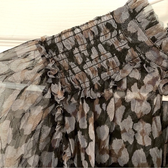 FREE PEOPLE TWYLA SPOTTED PRINT BLOUSE - Size XS - Picture 8 of 13